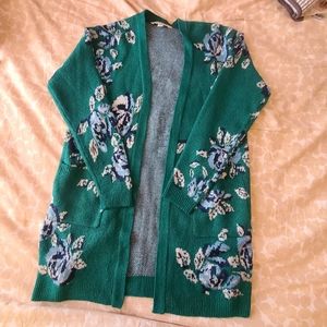 Floral Cardigan (NWOT)